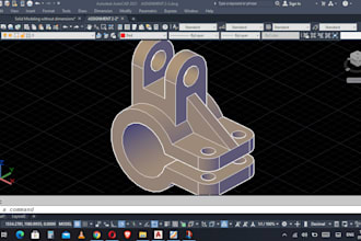 do 2d, 3d autocad drawing, 3d print cad modeling