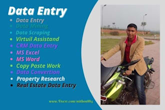 do data entry, copy paste job