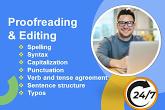 professionally edit and proofread your book and content of any word count