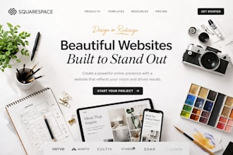 design or redesign squarespace website