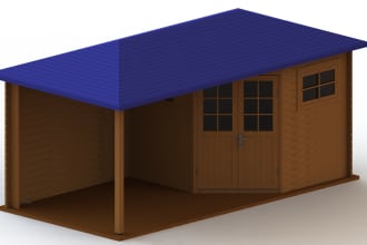 do 3d design and technical drawing of garden houses with instruction manual