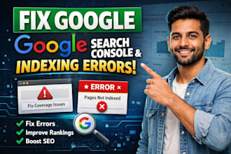 fix google search console errors and page indexing issues