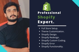 be shopify expert for shopify custom coding shopify bug fix