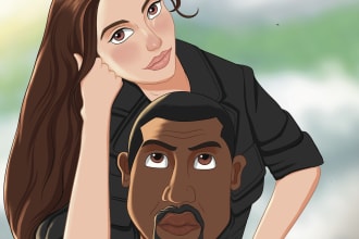draw a beautiful disney style portraits