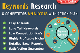 do excellent SEO keyword research and competitor analysis to fast ranking