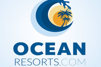 create a fun but professional logo for a collection of oceanfront resorts