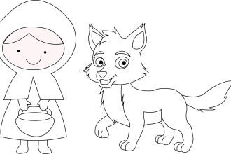 draw simple black and white line art illustration for you