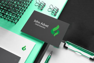design a corporate business identity with complete branding kit