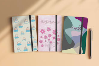 make elegant covers for books, notebooks and journals