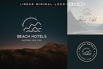 do modern linear logo designs