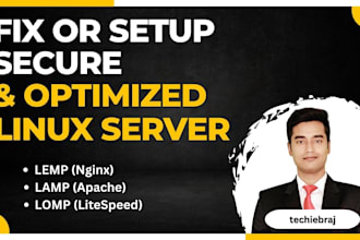 install, fix or set up secure and optimized linux server