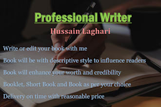 write and edit the book