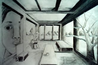 make a black and white drawing for you