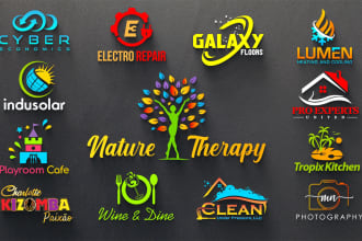do modern 2d 3d logo design for your company or business