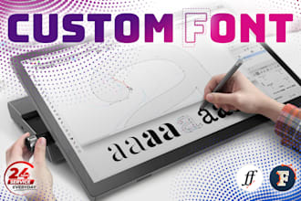 create a custom font from your handwriting, sketch, or draft