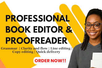 professionally edit and proofread your book