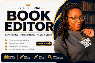 be your professional book editor for book editing and proofreading