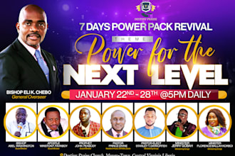 design an outstanding church flyer, postcard and posters