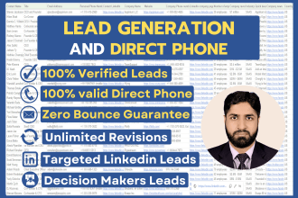 do lead generation build hundred percent valid email list