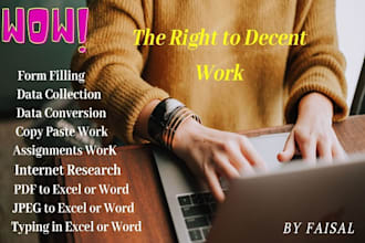 do accurate data entry, manual typing, book editing assignments