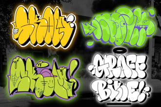 design a graffiti as you request
