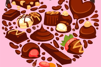 design sweet shop bakery chocolate and cake shop logo