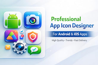 design custom app icon for android and ios