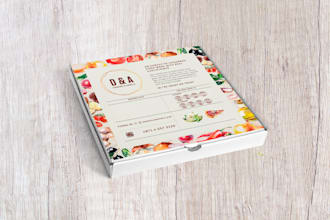 mockup your logo design on a pizza box