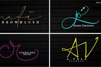 do modern initial signature logo