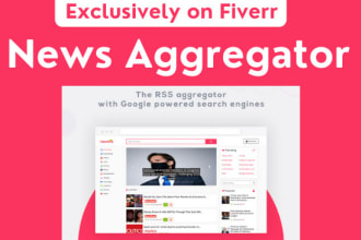 build automated news magazine website and news aggregator