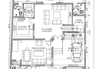 draw architectural floor plan  and design house plan