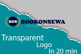 make the transparent logo just in 20min