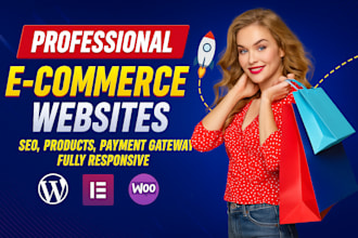design  modern online store website or woocommerce site