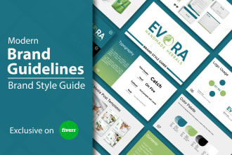 create artistic brand style guide, brand identity, brand guidelines, brand book