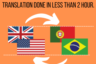 manually translate portuguese to english and vice versa in less than 5 hours