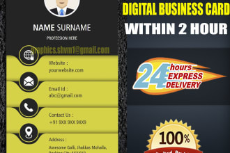 create professional digital business card for you