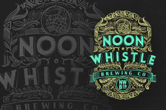 create retro vintage label design, emblem for your product