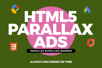 create an HTML5 parallax scrolling banner ad