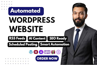 create wordpress  autoblog or autopilot automated news website