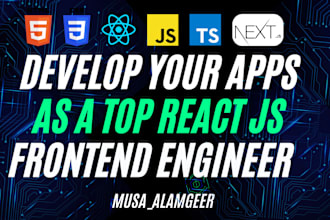 make custom responsive website and web app using react