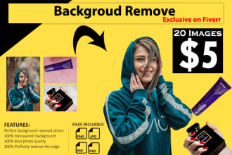 remove background 20 images with white or transparent