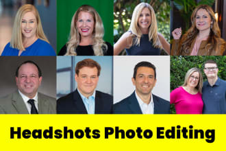 do headshot photo retouching for photographer, photography