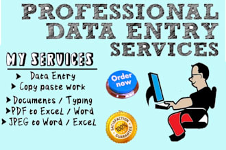 do any kind of typing, data entry work and draft legal documents and contracts