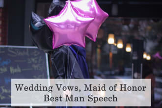 write heartfelt wedding vows, maid of honor, best man speech