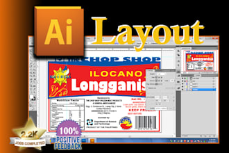 layout or edit your advert, flyer or page in illustrator