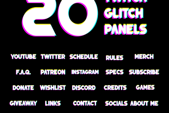 do your twitch panels