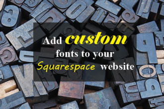 add custom font to your squarespace website