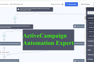 set up activecampaign automation, convertkit automation for your email sequence