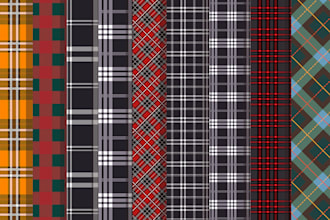 design professional tartan, gingham, and check patterns
