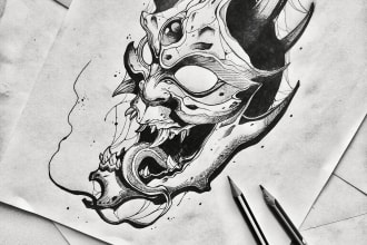draw custom tattoo design